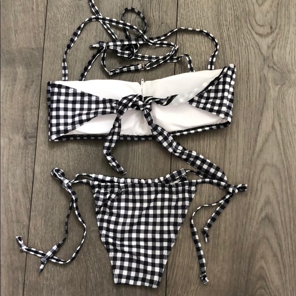 GISELLE Checkered String Bikini - Picture 3 of 3